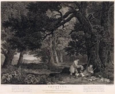 Shooting, plate 4, engraved by William Woollett by George Stubbs